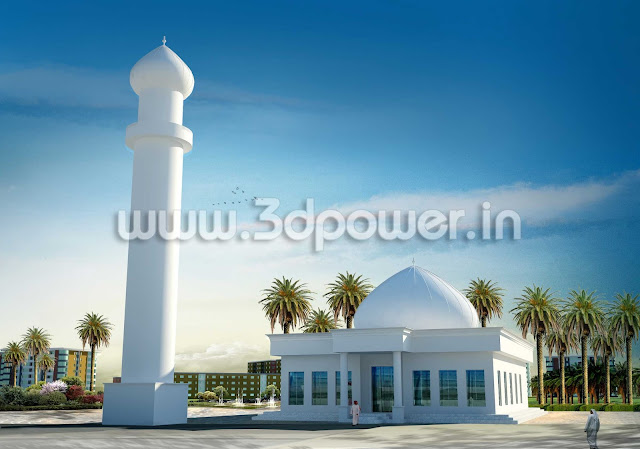 3D Rendering Services Of  Mosque
