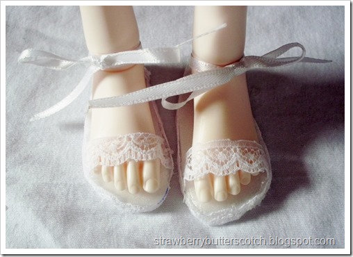 Lace and Ribbon Doll Sandals