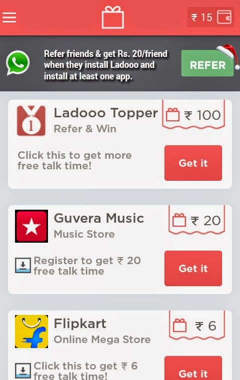 Ladooo App is Giving Rs 20 Per Referral