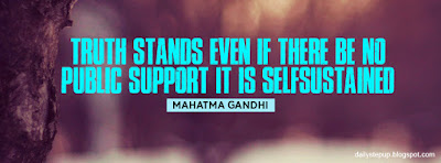 Truth stands, even if there be no public support. It is self-sustained