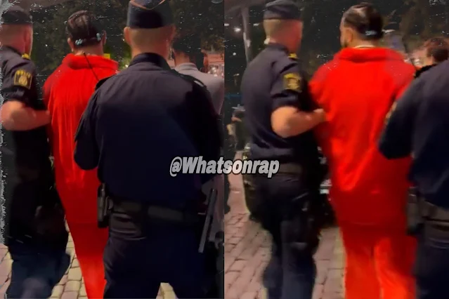 Footage of Drake being arrested by Swedish police back in July has just been released.