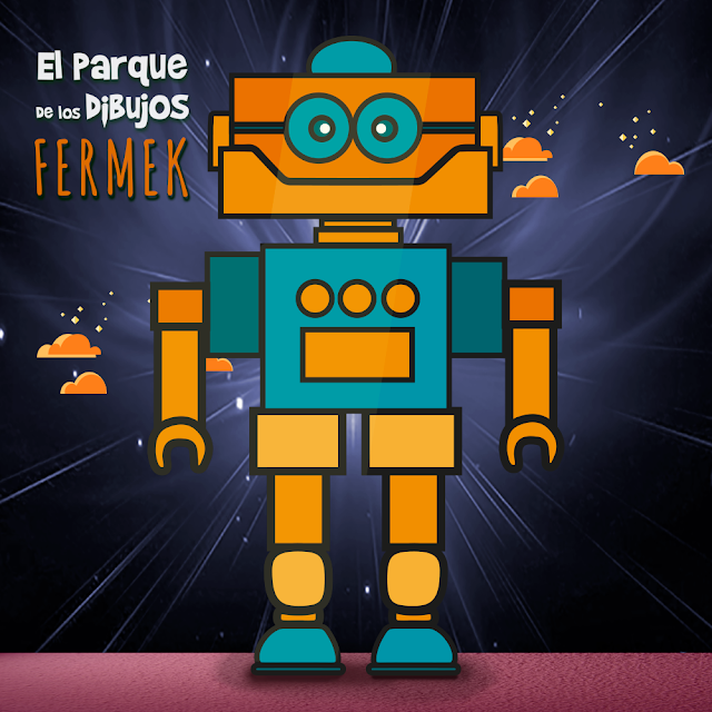 El robot FERMEK de Planeta Pomelo, serie exclusiva de El Parque de los Dibujos