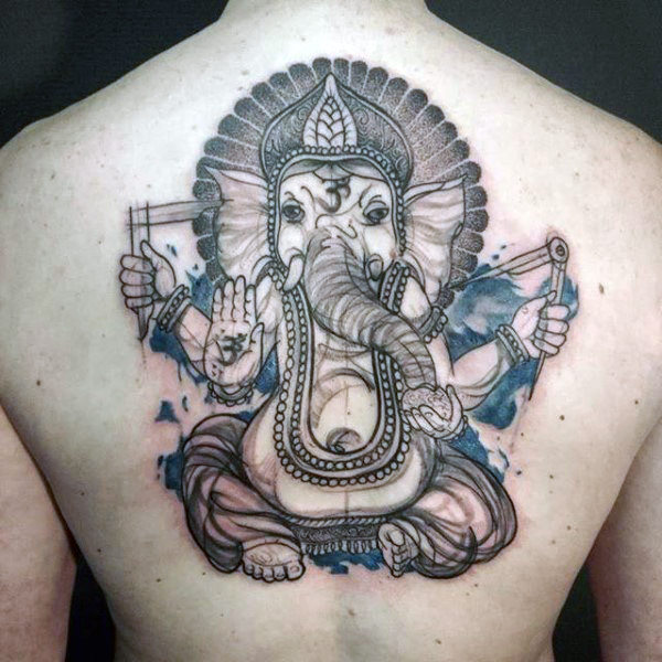 Tatuagem Ganesha: 60 ideias masculinas