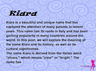 meaning of the name "Kiara"