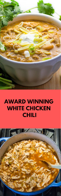 AWARD WINNING WHITE CHICKEN CHILI