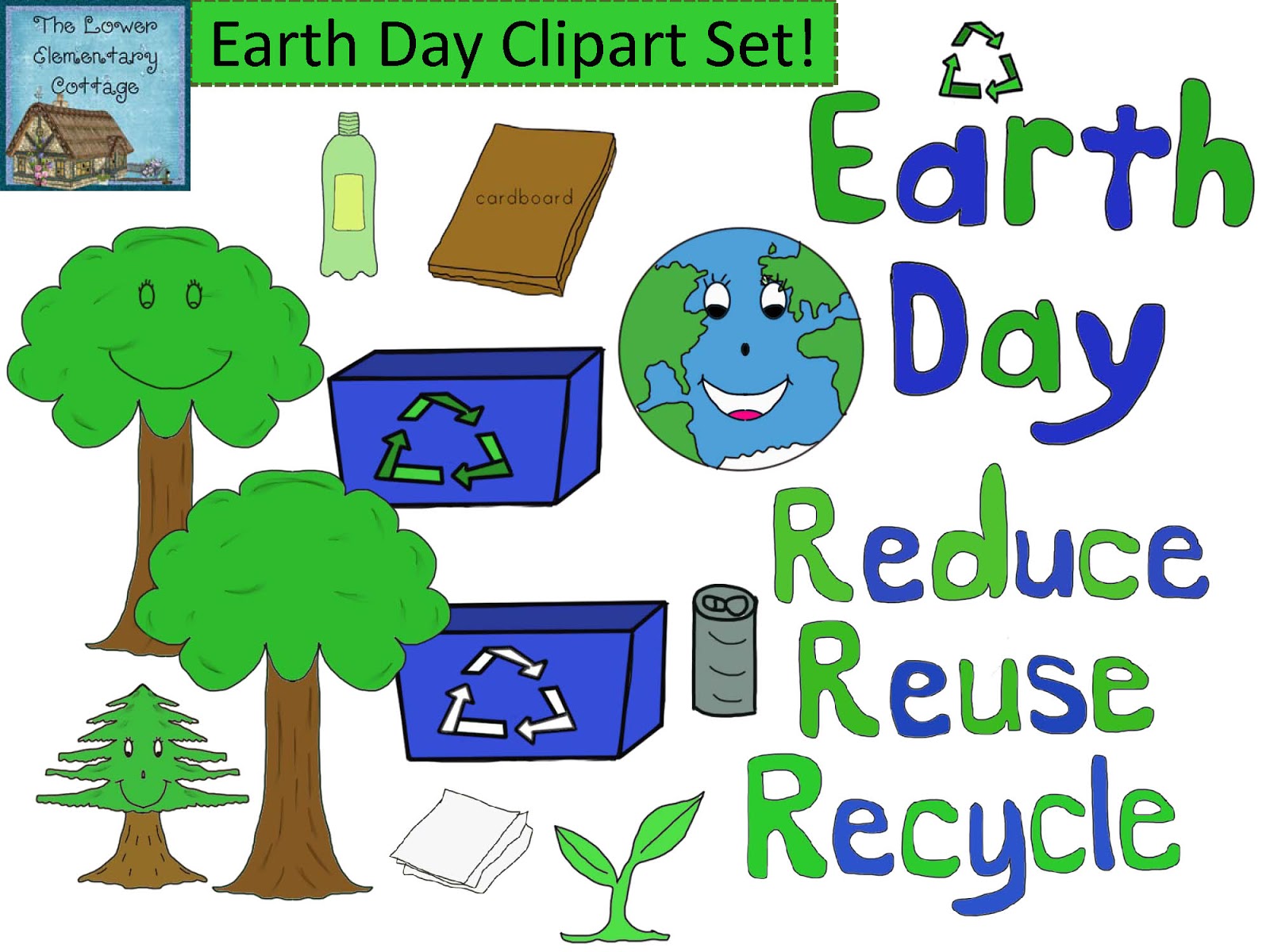 The Lower Elementary Cottage New Earth Day Clipart Giveaway Reminder