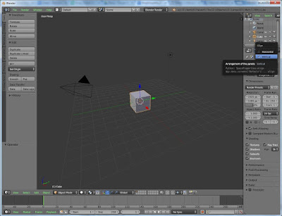 Alinear paneles en Blender