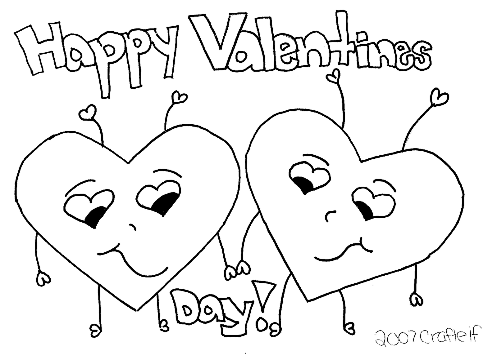 Valentines Day Coloring Page 7