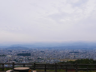 山形県米沢市　御成山公園　米沢市街１