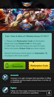 Kumpulan Script Phising Terbaru: Script Phising Mobile Legends Weekly Heroes