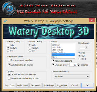 Watery Desktop 3D v3.9 Aplikasi Lucu Aneh