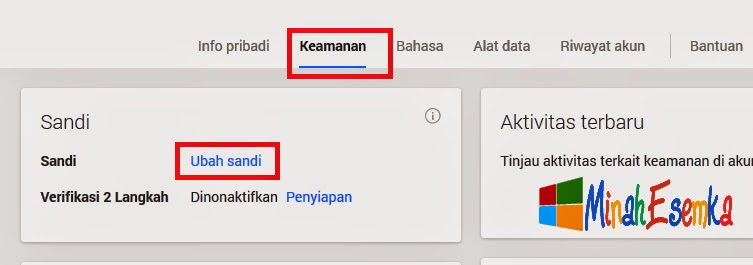 Cara Mengganti Kata Sandi Akun Gmail