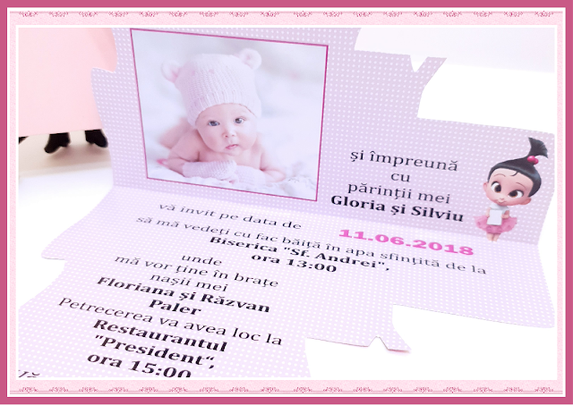 invitatii botez Baby Princess