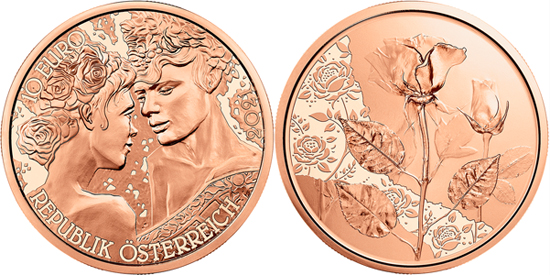 Austria 10 euro 2021 - The Rose