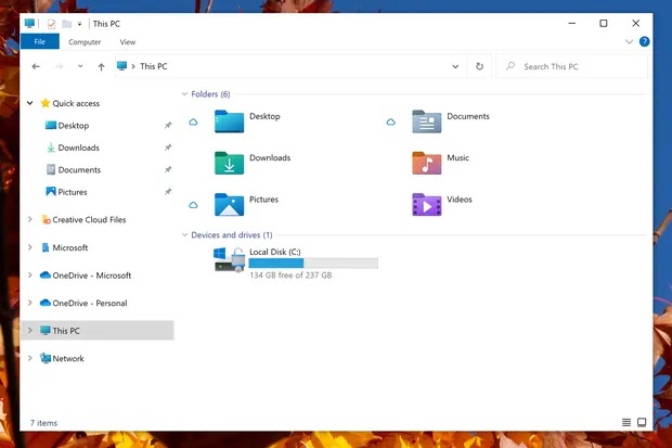 Icon baru di File Explorer