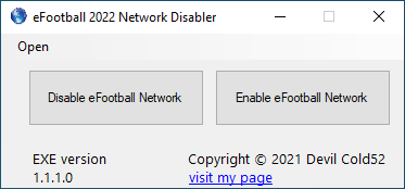 eFootball 2022 Network Disabler V 3.1