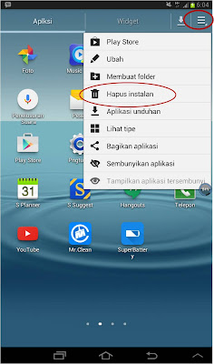 Cara Mudah Menghapus Aplikasi Android di Samsung Galaxy Tab 2