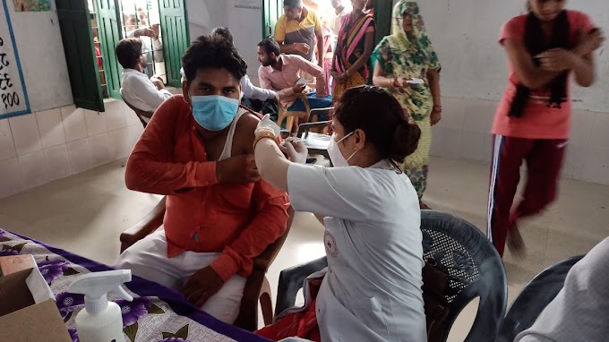 आज ग्राम सभा समडीह  मे कोरोनावायरस वैक्सीन कोविड-19 के तहत #Uttarpradesh News 