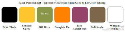 Craft with Beth: Paper Pumpkin Kit September 2016 Something Good to Eat Color Palette Scheme