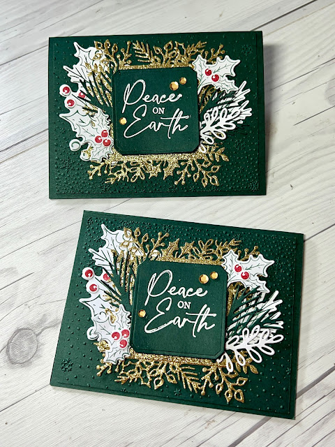 Christmas Card idea using Joy of NOEL Bundle and Christmas Classics Bundle from Stampin' Up!