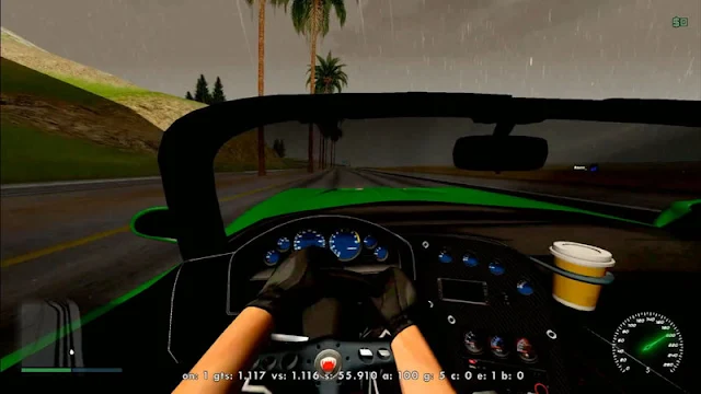 GTA San Andreas Speedometer Night Mod