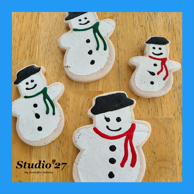 Fake Bake Tiered Tray Decor Winter Christmas