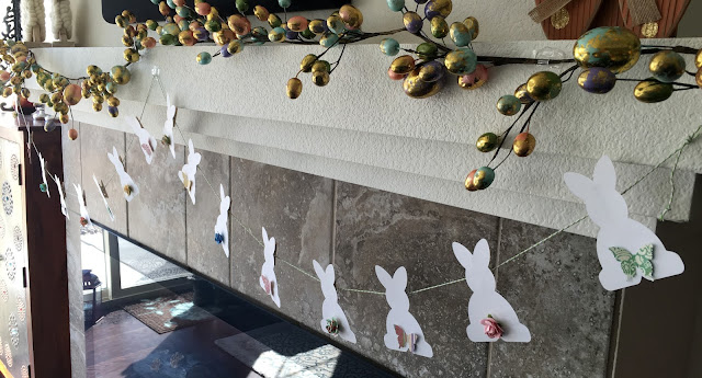 Simple DIY Easter Bunny Banner with free template | Alice Scraps Wonderland & This Bittersweet Life