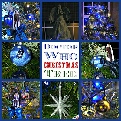 Doctor Who Christmas Tree with Weeping Angel Topper!