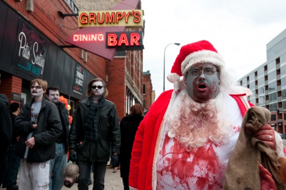 Santa Clause bloody zombie