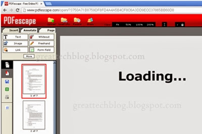 How to edit PDF files through online? - Great Tech Blog - www.greattechblog.blogspot.com