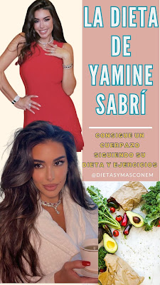 La dieta y rutina de Yasmine se basa en comer muchas verduras, frutas e infusiones. Entrena 5 veces a la semana y uno de sus ejercicios preferidos es el yoga, que practica todos los días ( más abajo encontraras su rutina de entrenamientos).