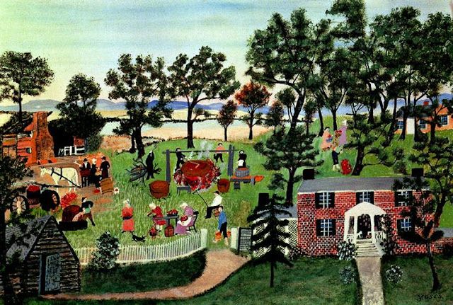 Apple Butter Making Grandma Moses. 1947