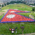 World's largest human flag in Nepal