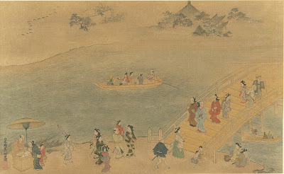 Ryogoku Bridge - ukioye book illustration