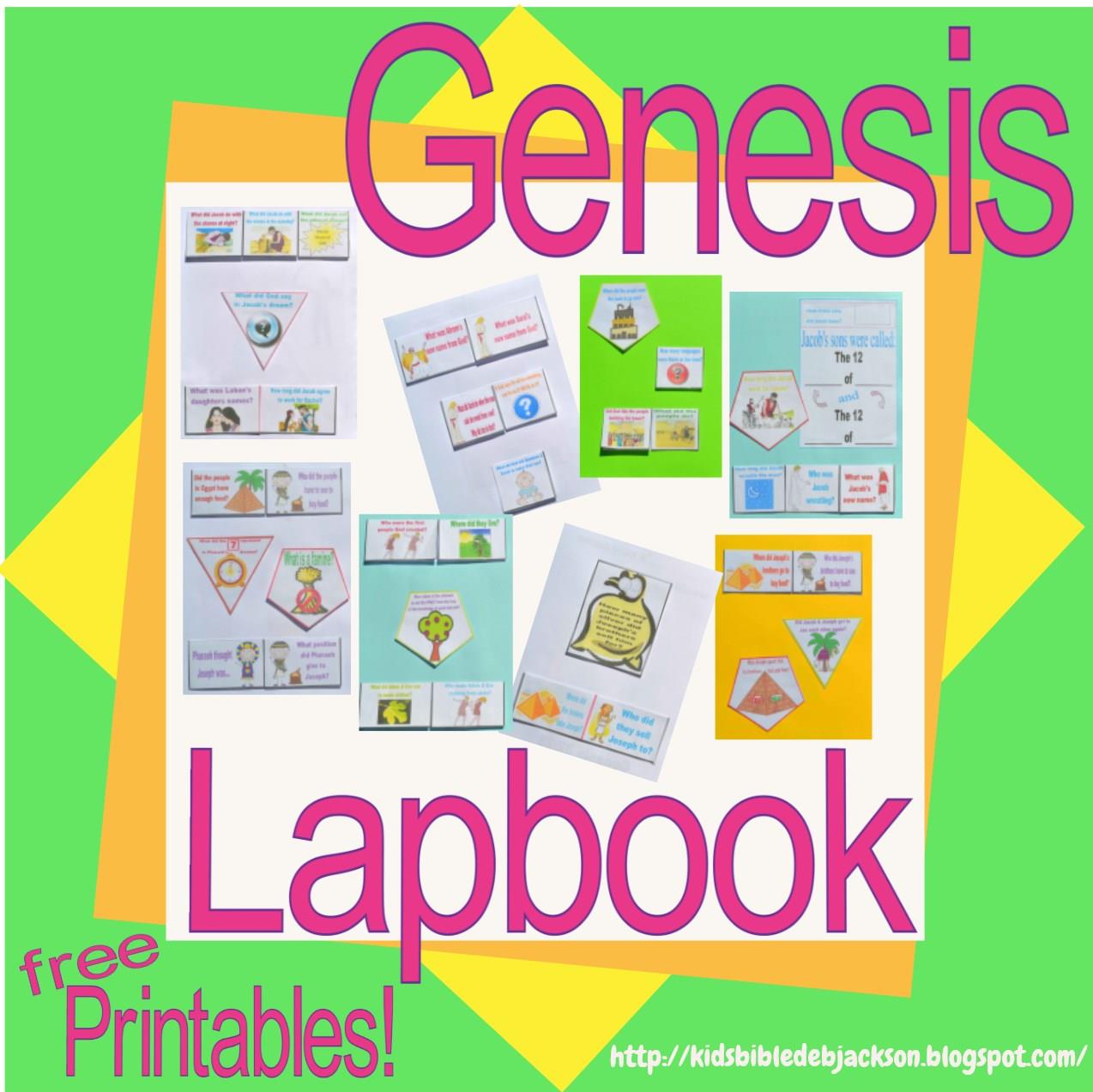 Bible Fun For Kids Genesis Lapbook Amp Cut Amp Glue Student Worksheets