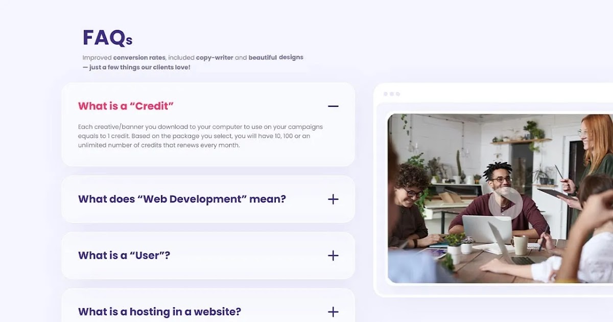 FAQs Section Using HTML CSS And Vanilla JavaScript