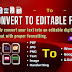 Convert to Editable Text: