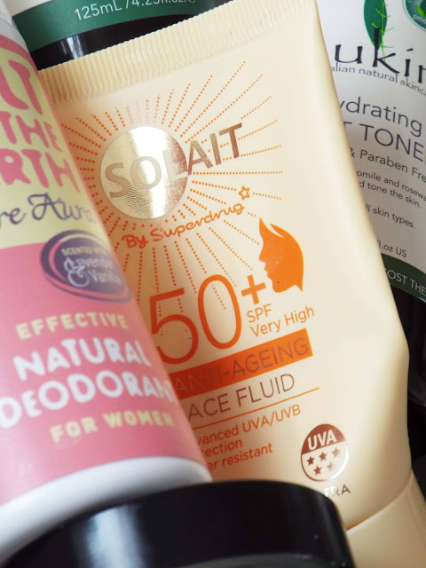 Superdrug Solait 50+ SPF Mattifying Face Fluid, in pale but bright yellow small squeezy tube.