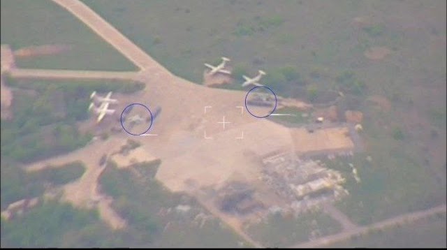 Красивейшие кадры: Кассетный удар по аэродрому ВСУ разнёс самолёты и ЗРК С-300 на авиабазе Авиаторское (95км от ЛБС)