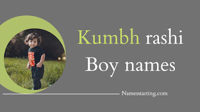 Kumbh-rashi-boy-name