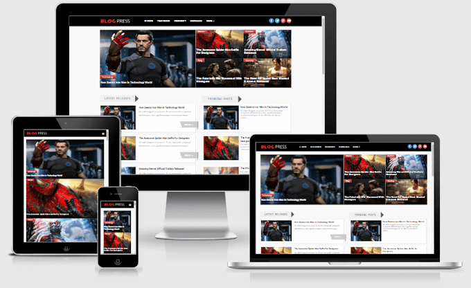 BlogPress Responsive Magazine Blogger Template