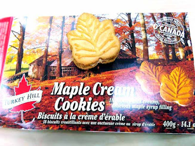 Maple cream cookies from Canada.