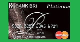 Gambar Kartu Kredit BRI MasterCard Platinum