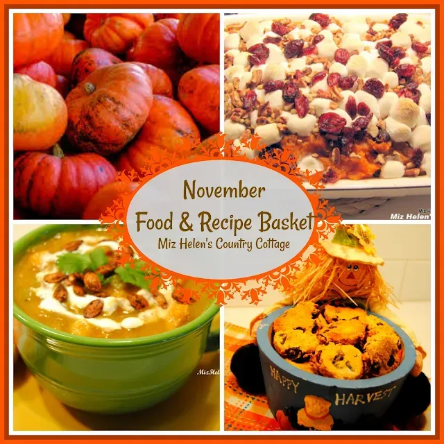 November Food and Recipe Basket: 2023 at Miz Helen's Country Cottage