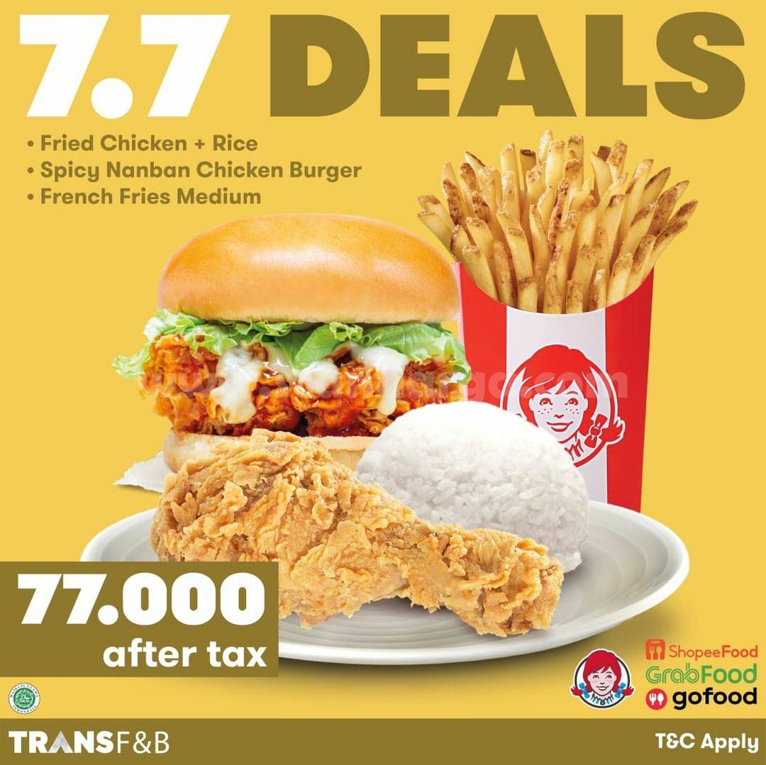 Wendy's Promo Super Deal 7.7