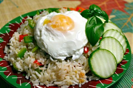 Thai-inspired vegetarian fried rice