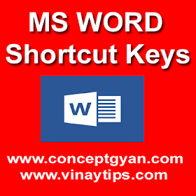 MS Word Shortcut Keys