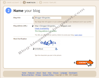 Creating a Blog on blogspot