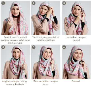 Cara Memakai Hijab Scarf