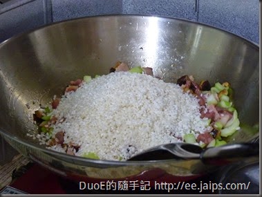 簡易版上海菜飯-炒米